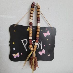 Necklace Natural wood bead